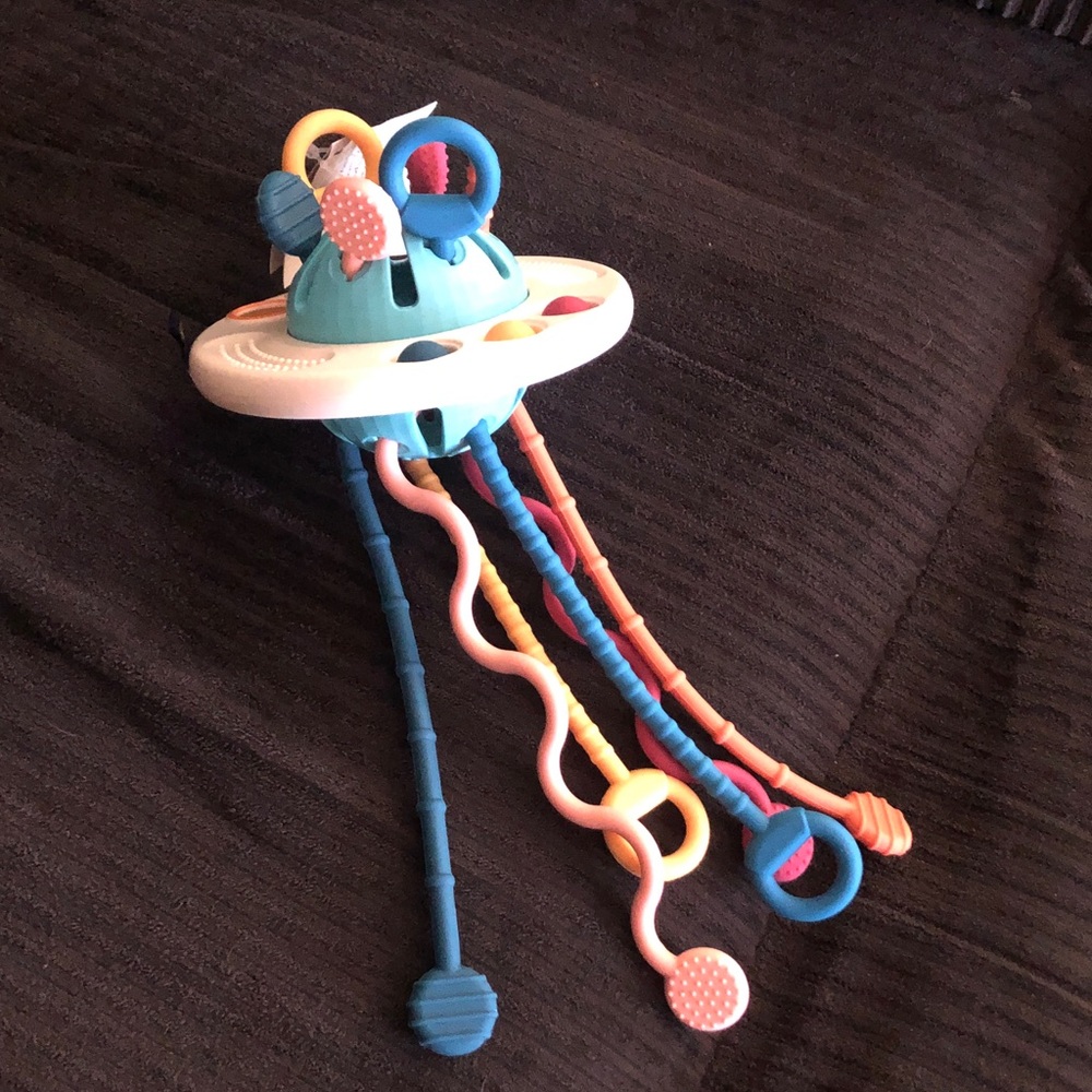 Colorful Kids Toy with Rings and Tentacles